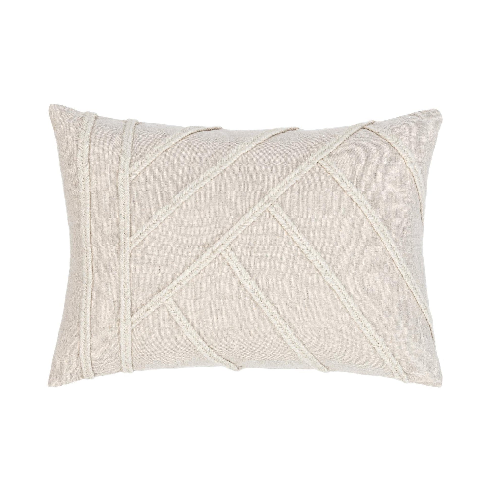 Natural 50% Linen/50% Cotton Pattern NV Langdon Multiple Sizes Collection