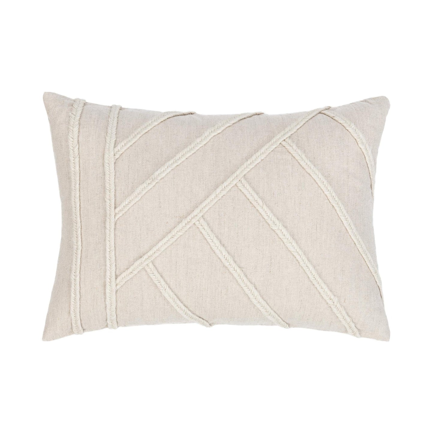 Natural 50% Linen/50% Cotton Pattern NV Langdon Multiple Sizes Collection