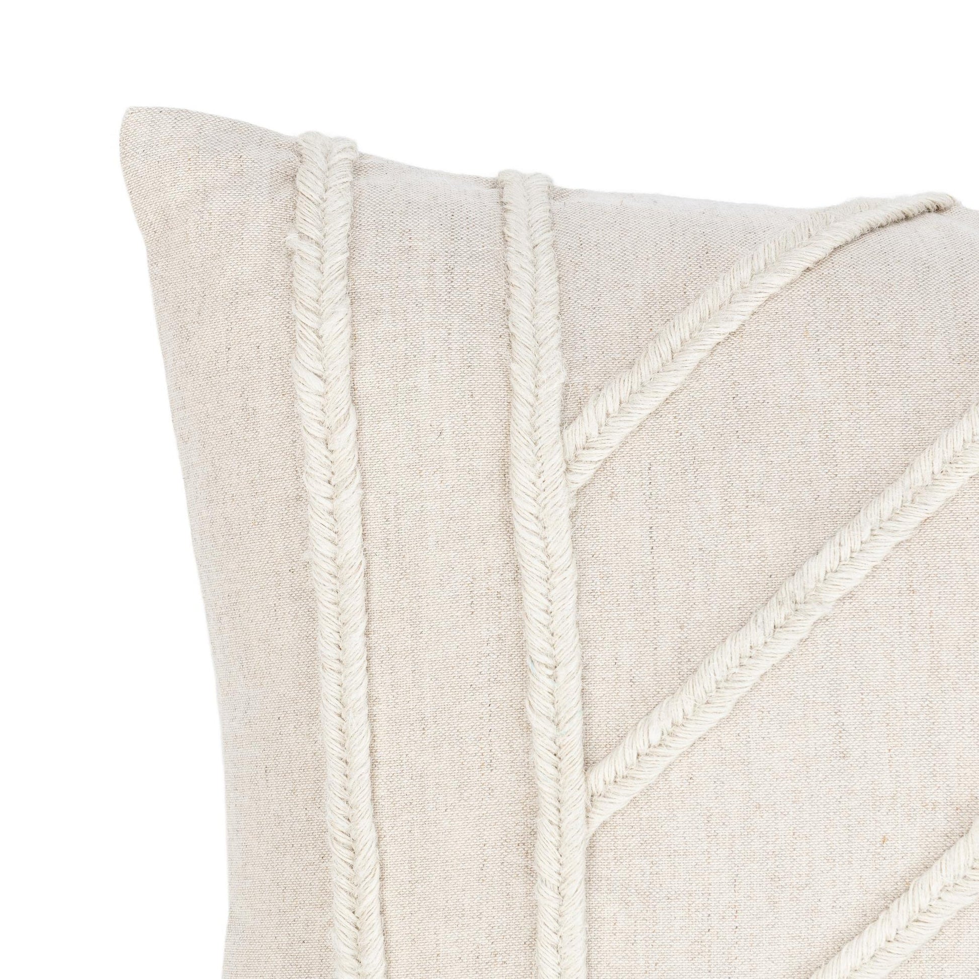 Natural 50% Linen/50% Cotton Pattern NV Langdon Multiple Sizes Collection