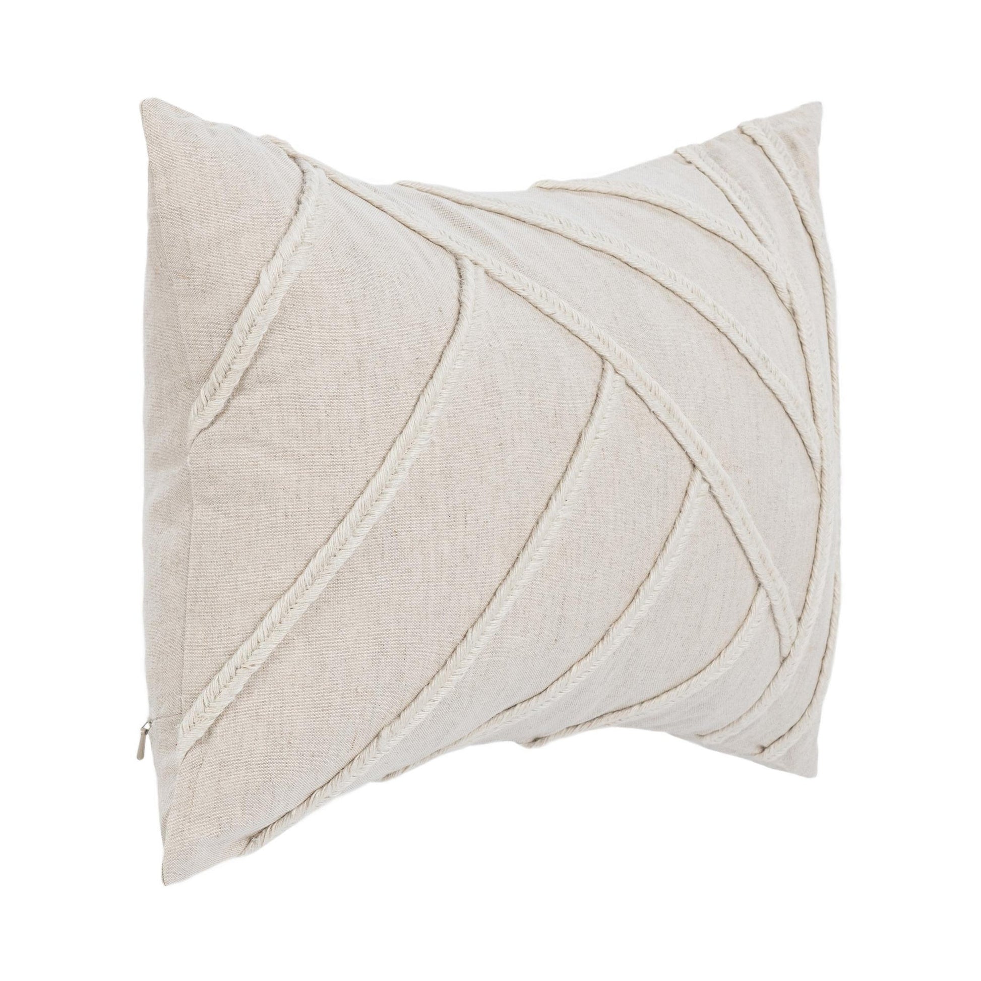 Natural 50% Linen/50% Cotton Pattern NV Langdon Multiple Sizes Collection