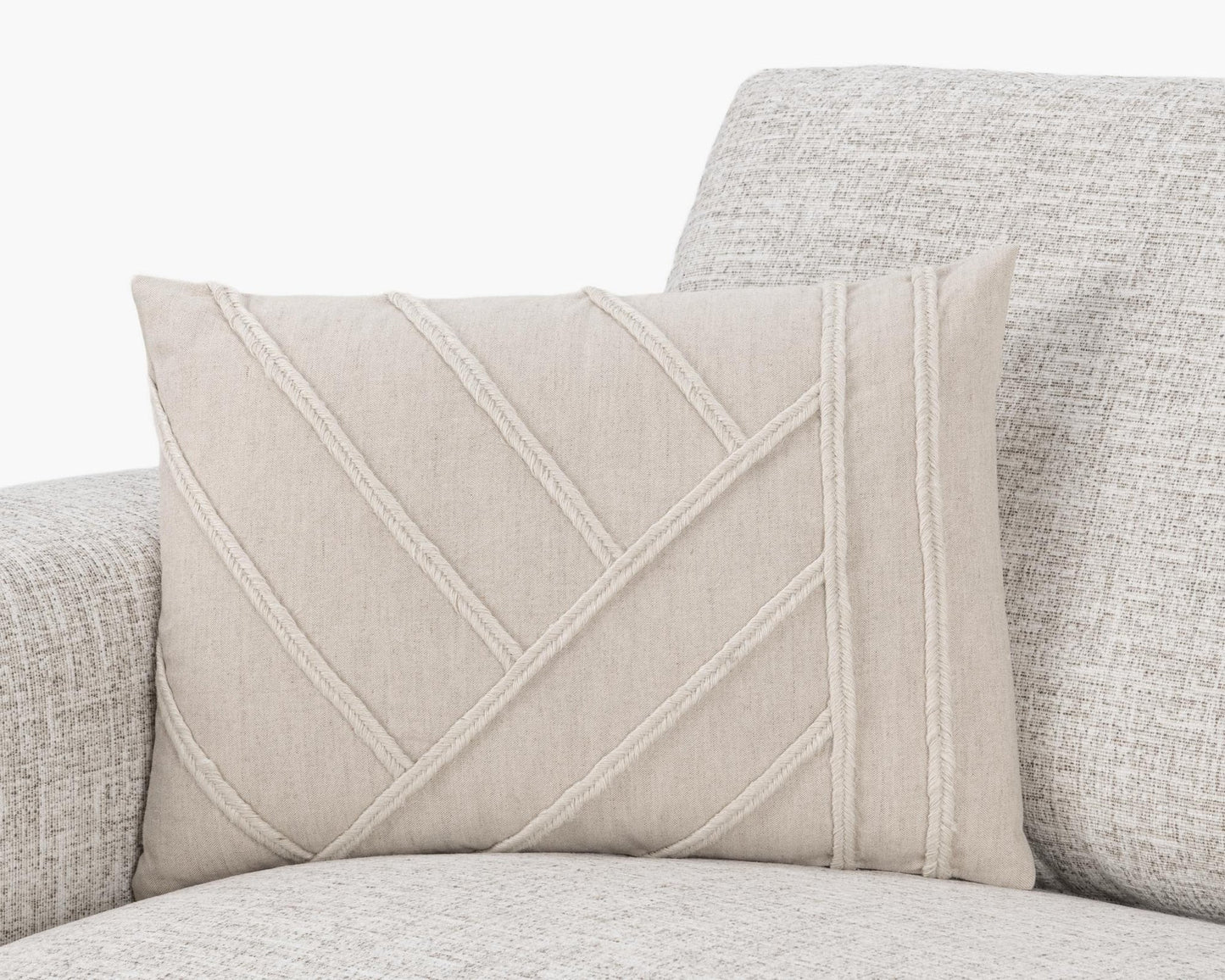 Natural 50% Linen/50% Cotton Pattern NV Langdon Multiple Sizes Collection