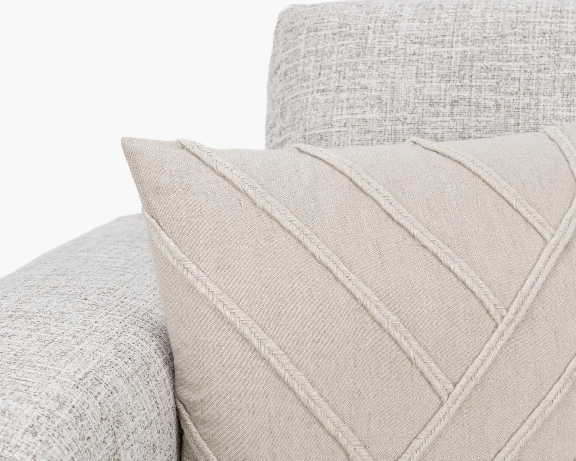 Natural 50% Linen/50% Cotton Pattern NV Langdon Multiple Sizes Collection