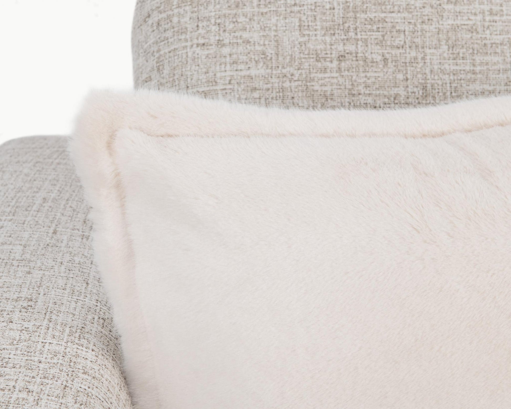 Ivory 100% Polyester Sherpa Solid NV Taiga Faux Fur Multiple Sizes Collection