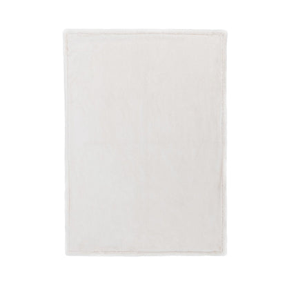 Ivory 100% Polyester Sherpa Blankets & Throw TC Taiga Faux Fur Throw 50x70 Collection