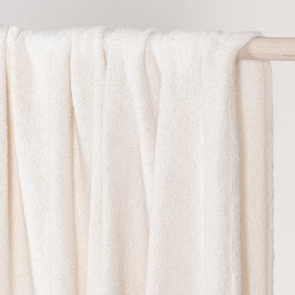 Ivory 88% Viscose Blankets & Throw TC Aria Boucle Throw 50x70 Collection