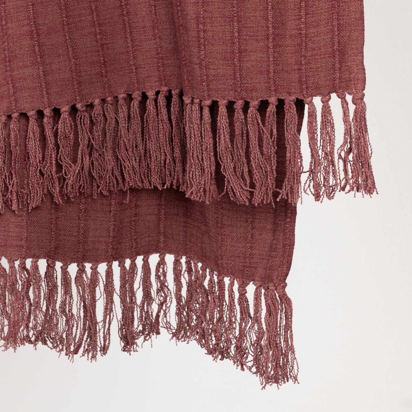 Cherrywood Red 50% Cotton/50% Viscose Blankets & Throw TC Hunter 50x70 Throw Collection