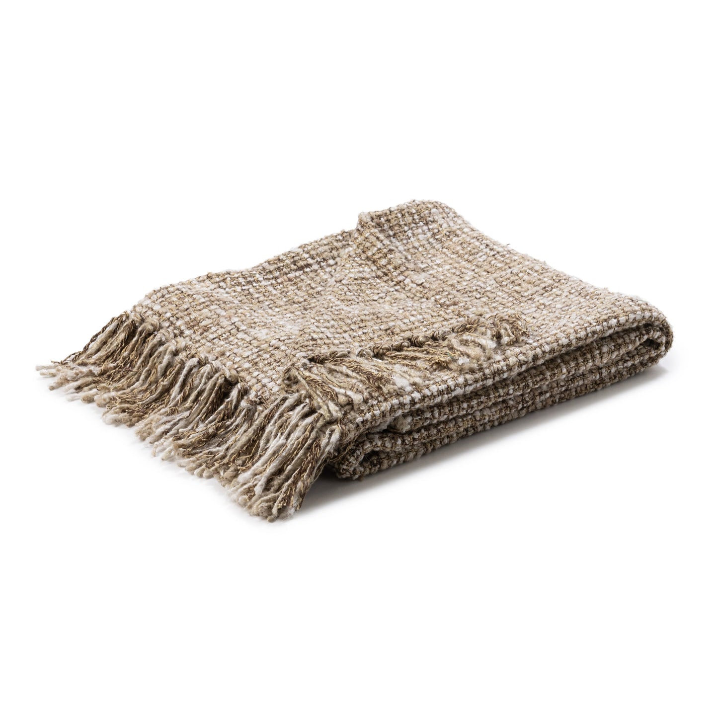 Natural/Ivory 50% Cotton/50% Viscose Blankets & Throw TC Porter 50x70 Throw Collection