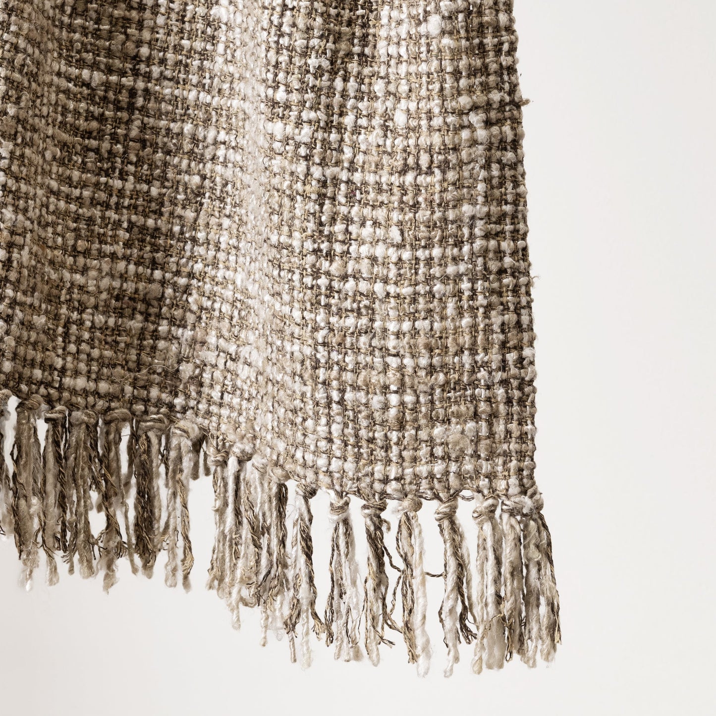 Natural/Ivory 50% Cotton/50% Viscose Blankets & Throw TC Porter 50x70 Throw Collection