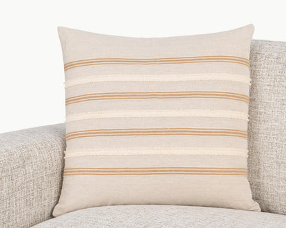 Natural 50% Linen/50% Cotton Pattern NV Lyndhurst 22x22 Collection