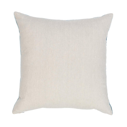 Chambray Blue 100% Cotton Velvet Pattern NV Hildene 22x22 Collection