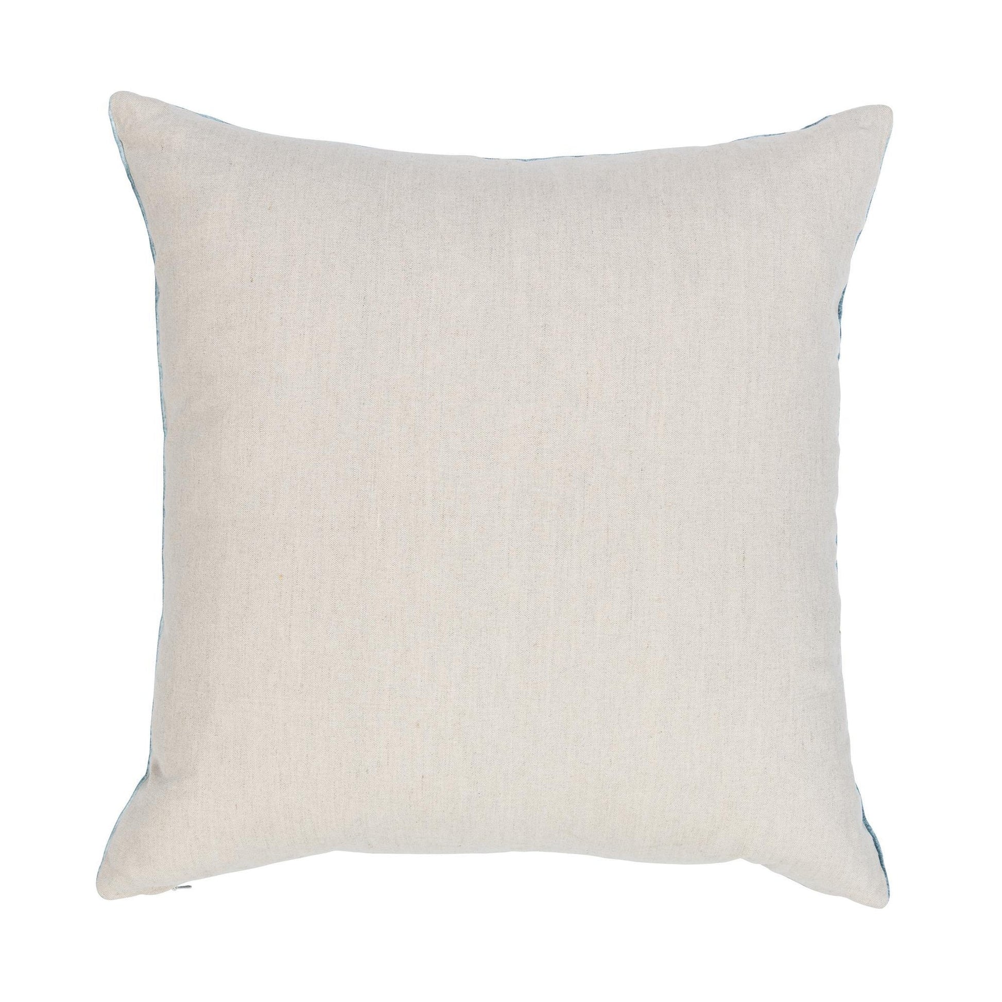 Chambray Blue 100% Cotton Velvet Pattern NV Hildene 22x22 Collection