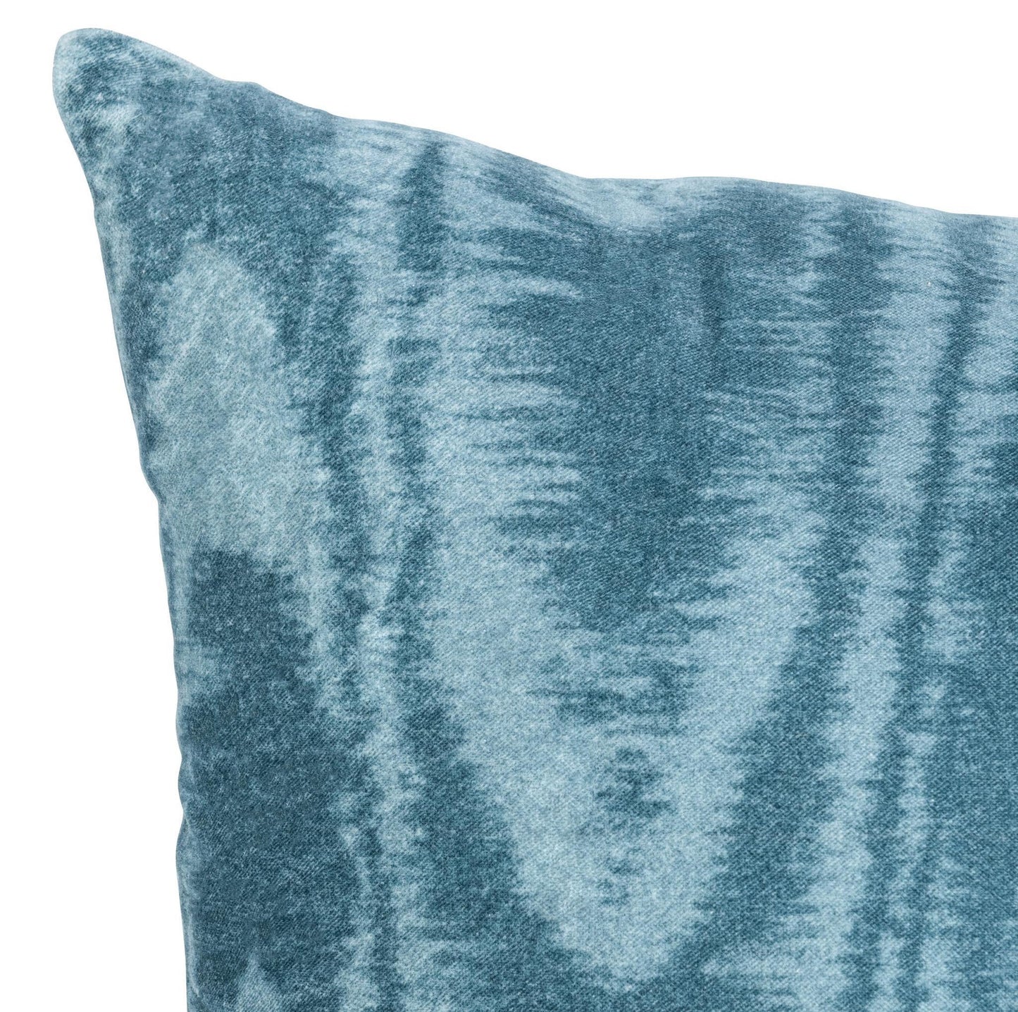 Chambray Blue 100% Cotton Velvet Pattern NV Hildene 22x22 Collection