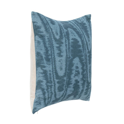 Chambray Blue 100% Cotton Velvet Pattern NV Hildene 22x22 Collection