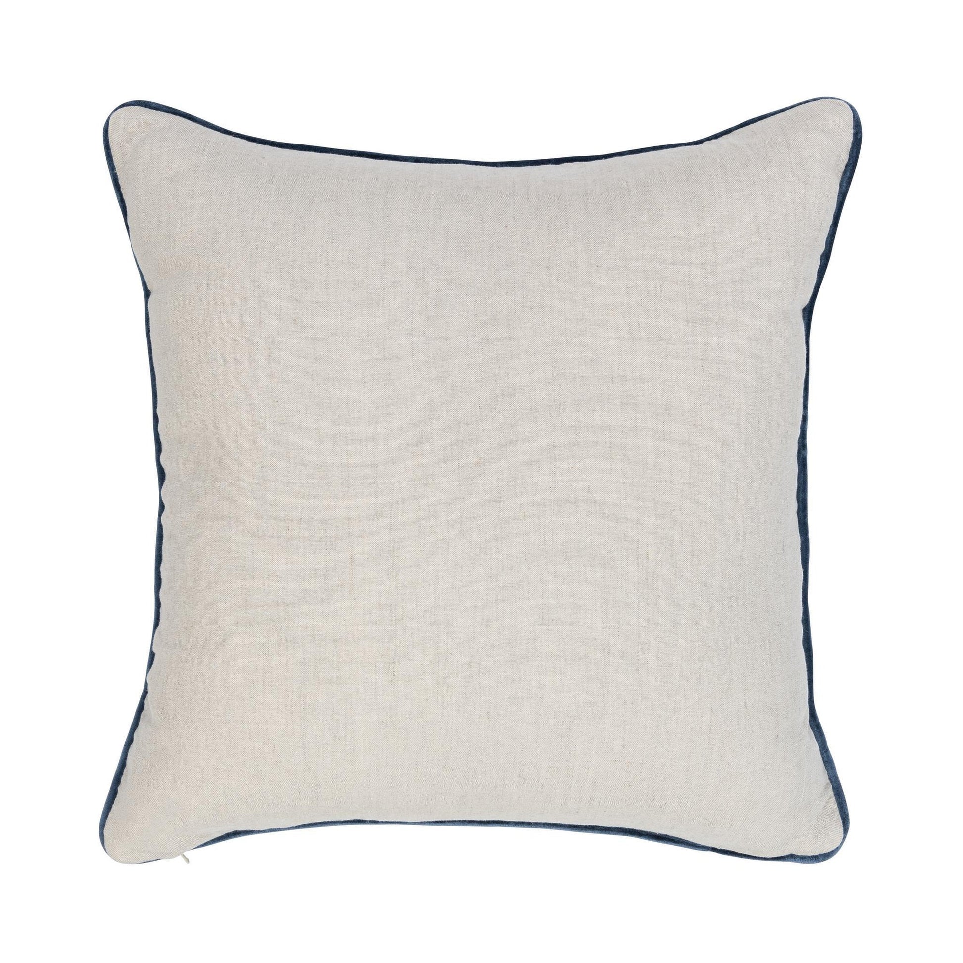 Denim Blue 100% Linen Pattern NV Davenport 22x22 Collection
