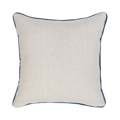 Denim Blue 100% Linen Pattern NV Davenport 22x22 Collection