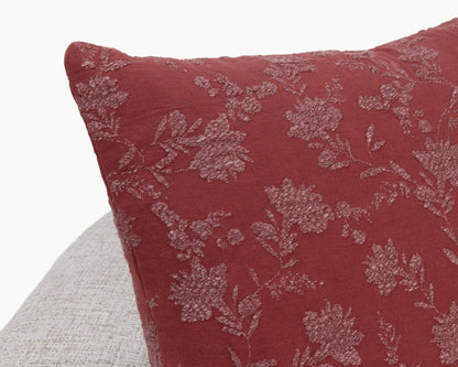 Burgundy Red 70% Cotton Pattern NV Rosecliff Multiple Sizes Collection