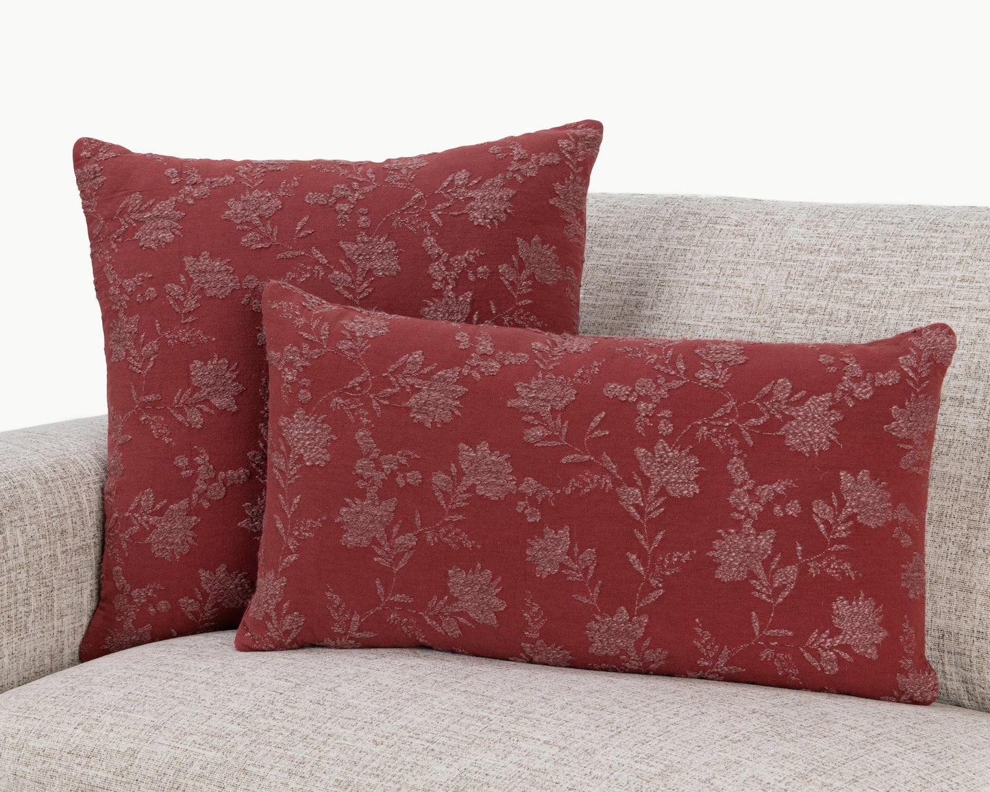Burgundy Red 70% Cotton Pattern NV Rosecliff Multiple Sizes Collection