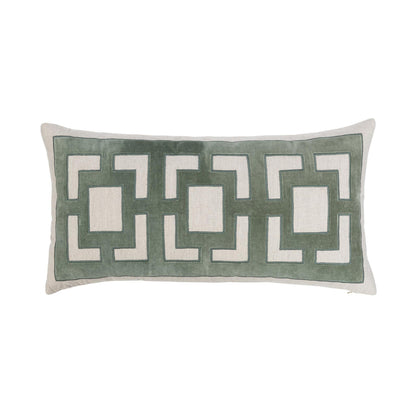 Jade Green 50% Cotton/50% Linen Pattern NV Corbin 14x26 Collection