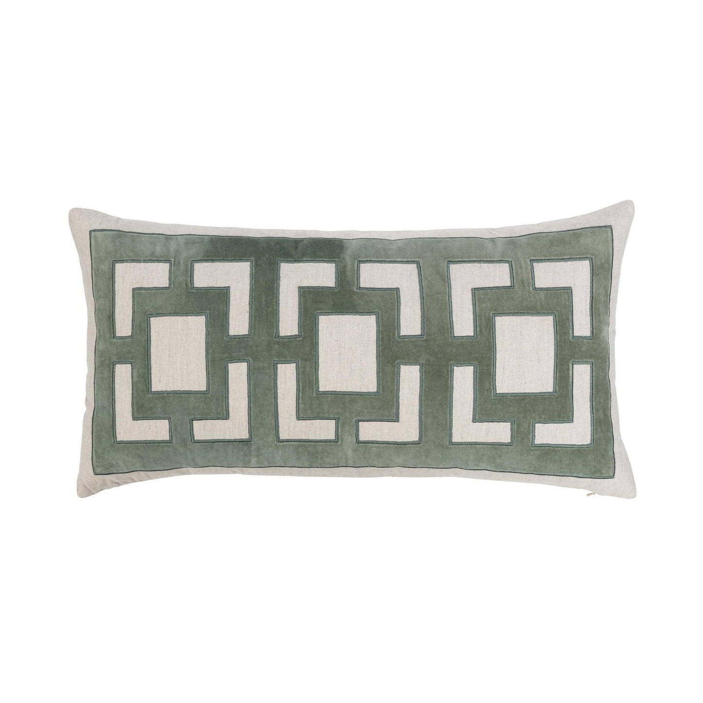 Jade Green 50% Cotton/50% Linen Pattern NV Corbin 14x26 Collection