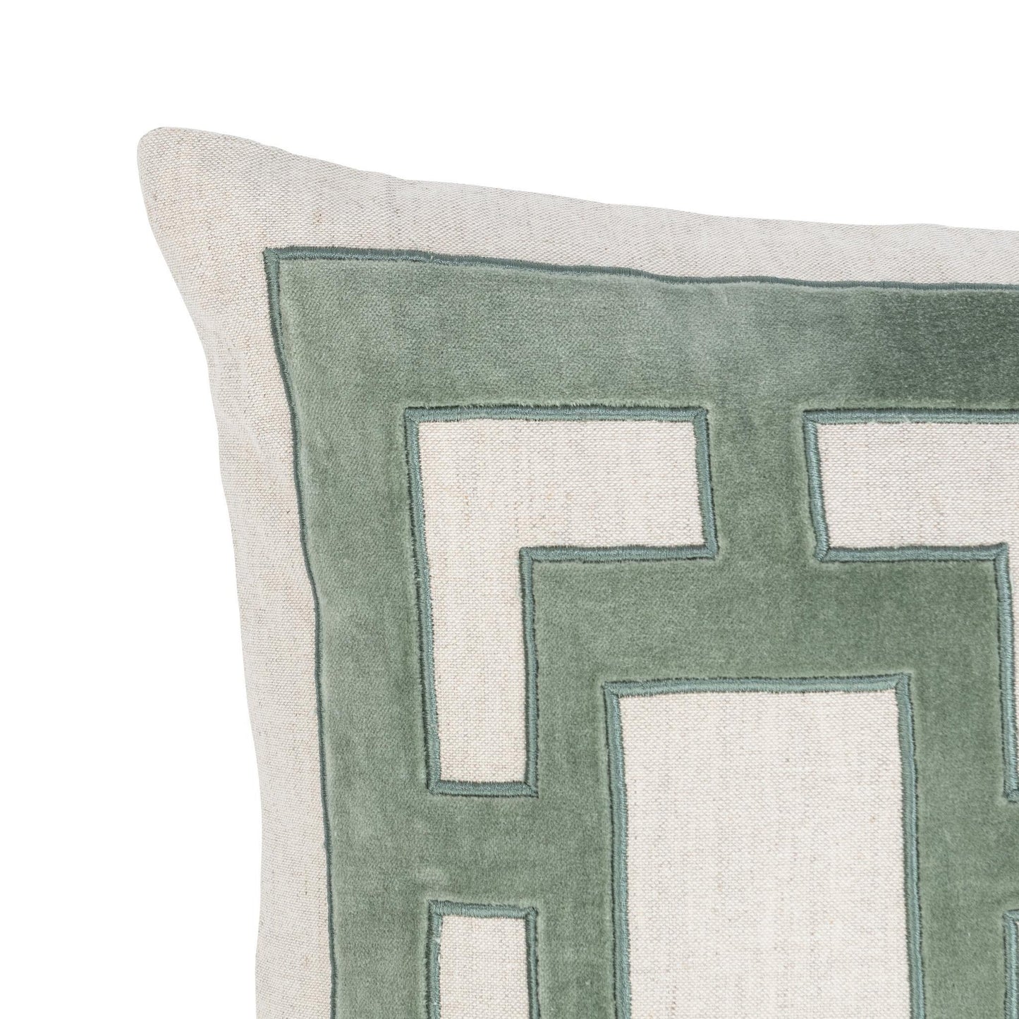 Jade Green 50% Cotton/50% Linen Pattern NV Corbin 14x26 Collection