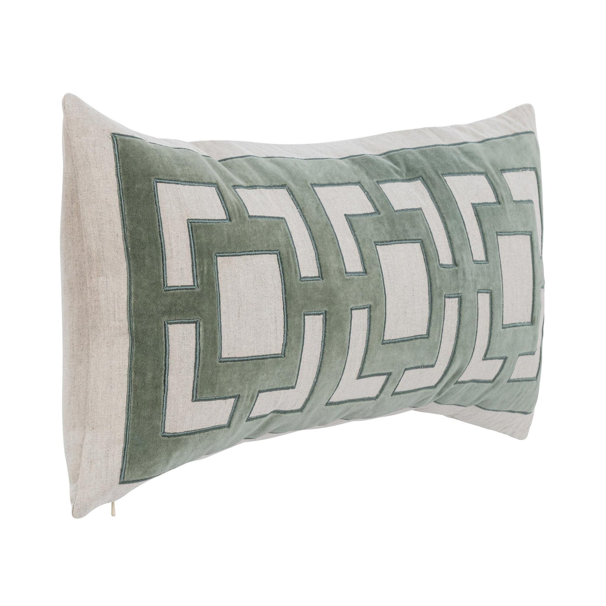 Jade Green 50% Cotton/50% Linen Pattern NV Corbin 14x26 Collection