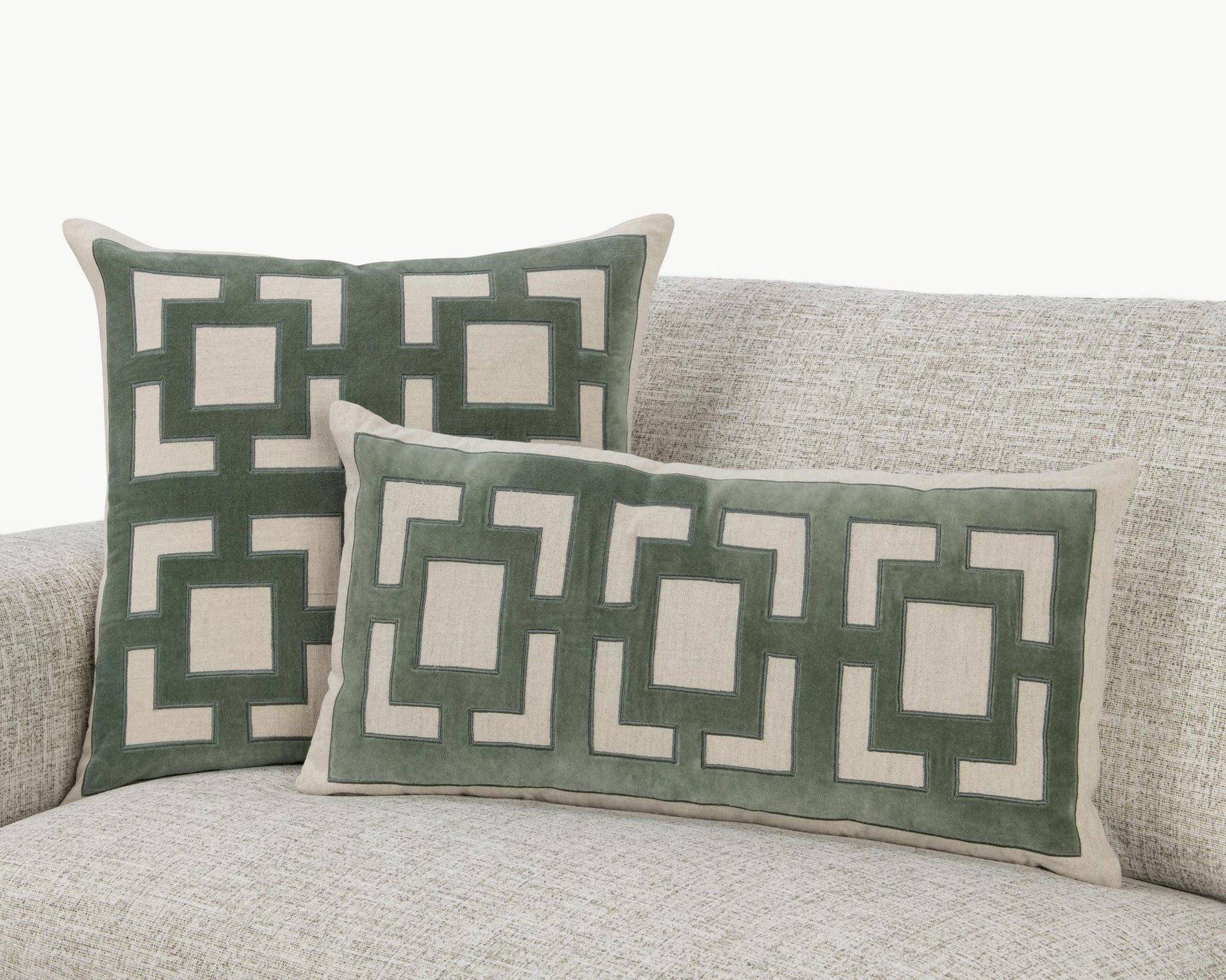 Jade Green 50% Cotton/50% Linen Pattern NV Corbin 14x26 Collection