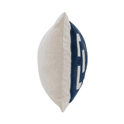 Navy Blue 50% Cotton/50% Linen Pattern NV Corbin 14x26 Collection