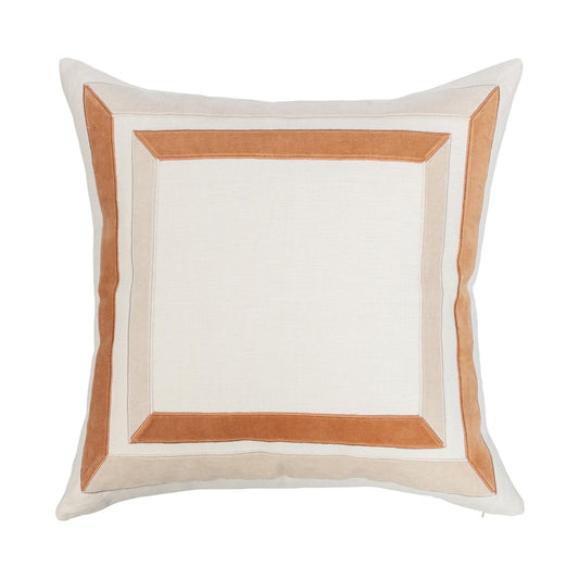 Ivory/Natural 100% Linen Pattern NV Maybrook 22x22 Collection