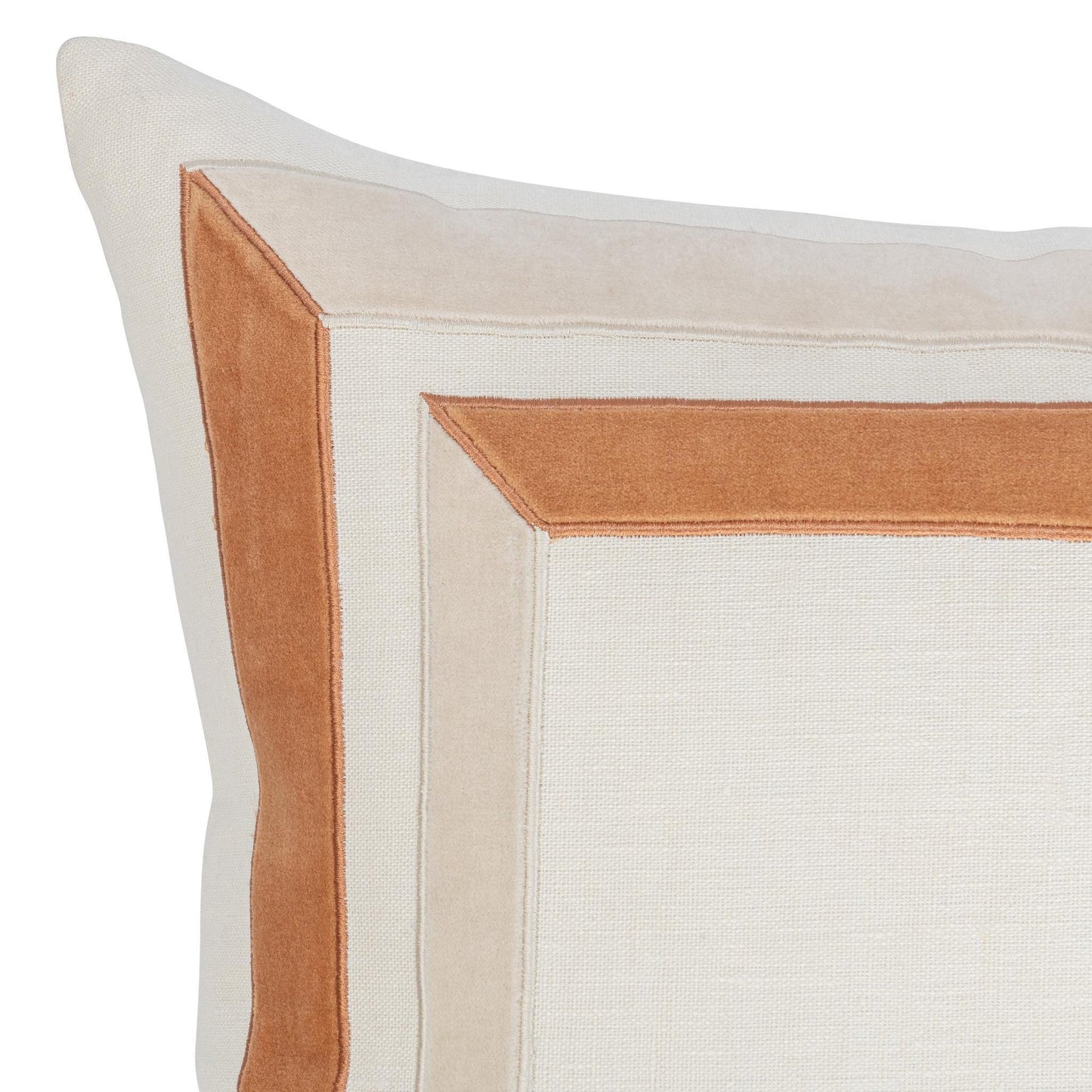 Ivory/Natural 100% Linen Pattern NV Maybrook 22x22 Collection