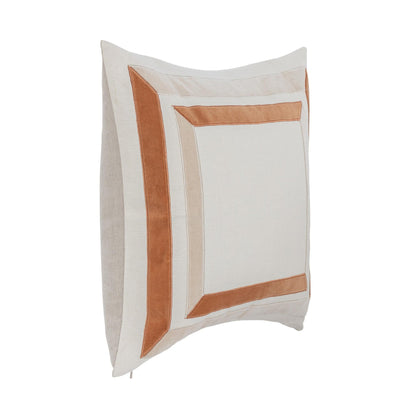 Ivory/Natural 100% Linen Pattern NV Maybrook 22x22 Collection