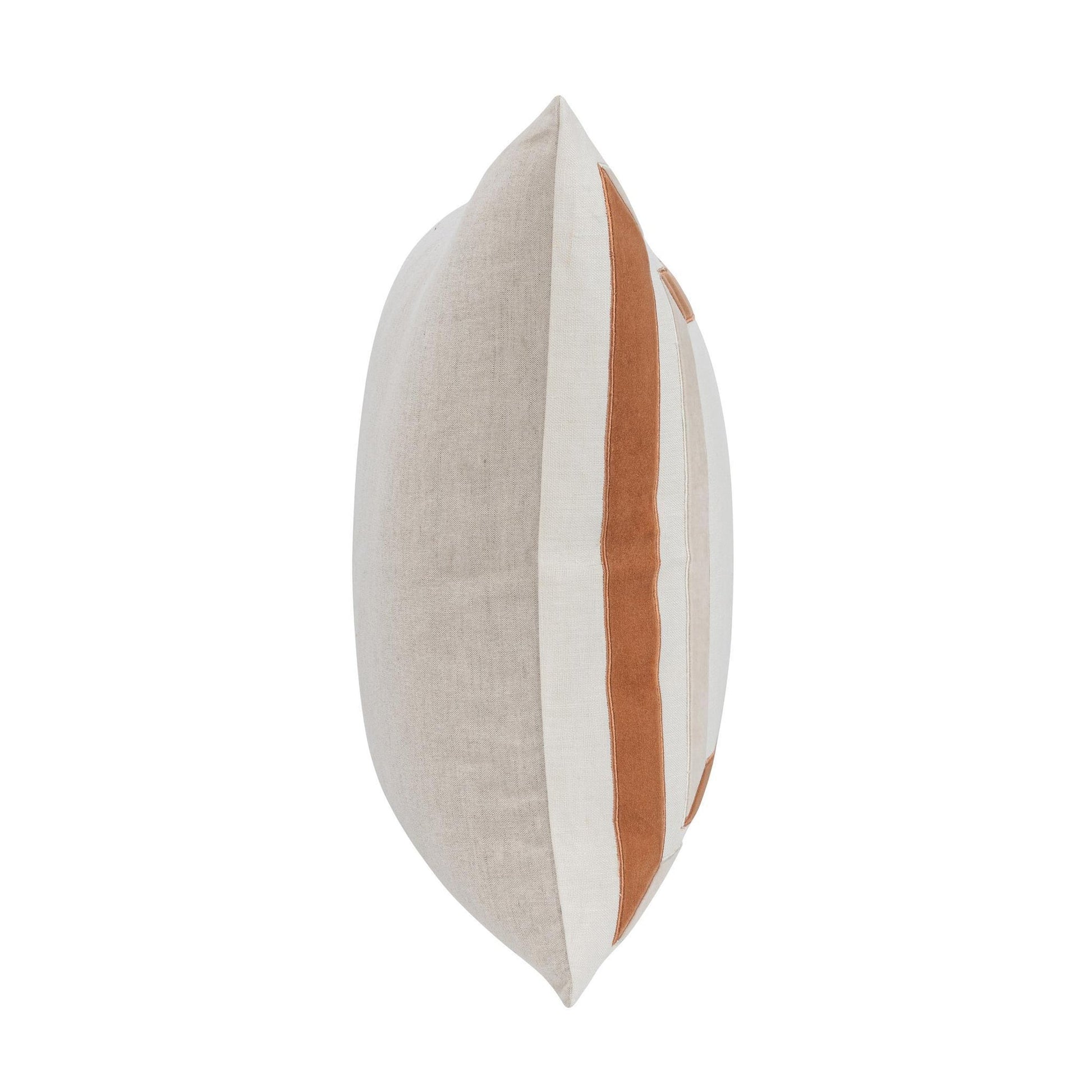 Ivory/Natural 100% Linen Pattern NV Maybrook 22x22 Collection