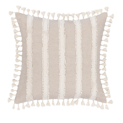 Natural/Ivory 50% Cotton/50% Linen Pattern TQ Edisto Multiple Sizes Collection