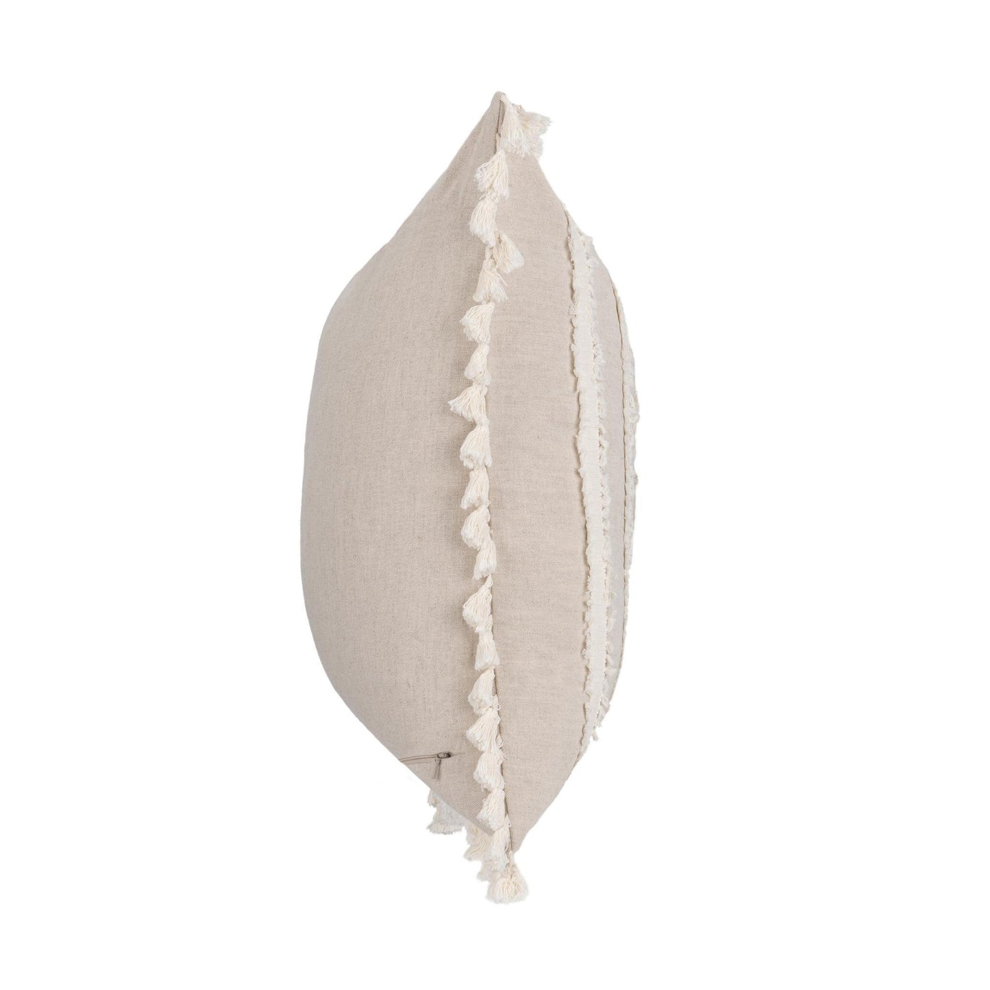 Natural/Ivory 50% Cotton/50% Linen Pattern TQ Edisto Multiple Sizes Collection