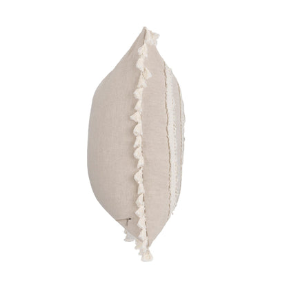 Natural/Ivory 50% Cotton/50% Linen Pattern TQ Edisto Multiple Sizes Collection