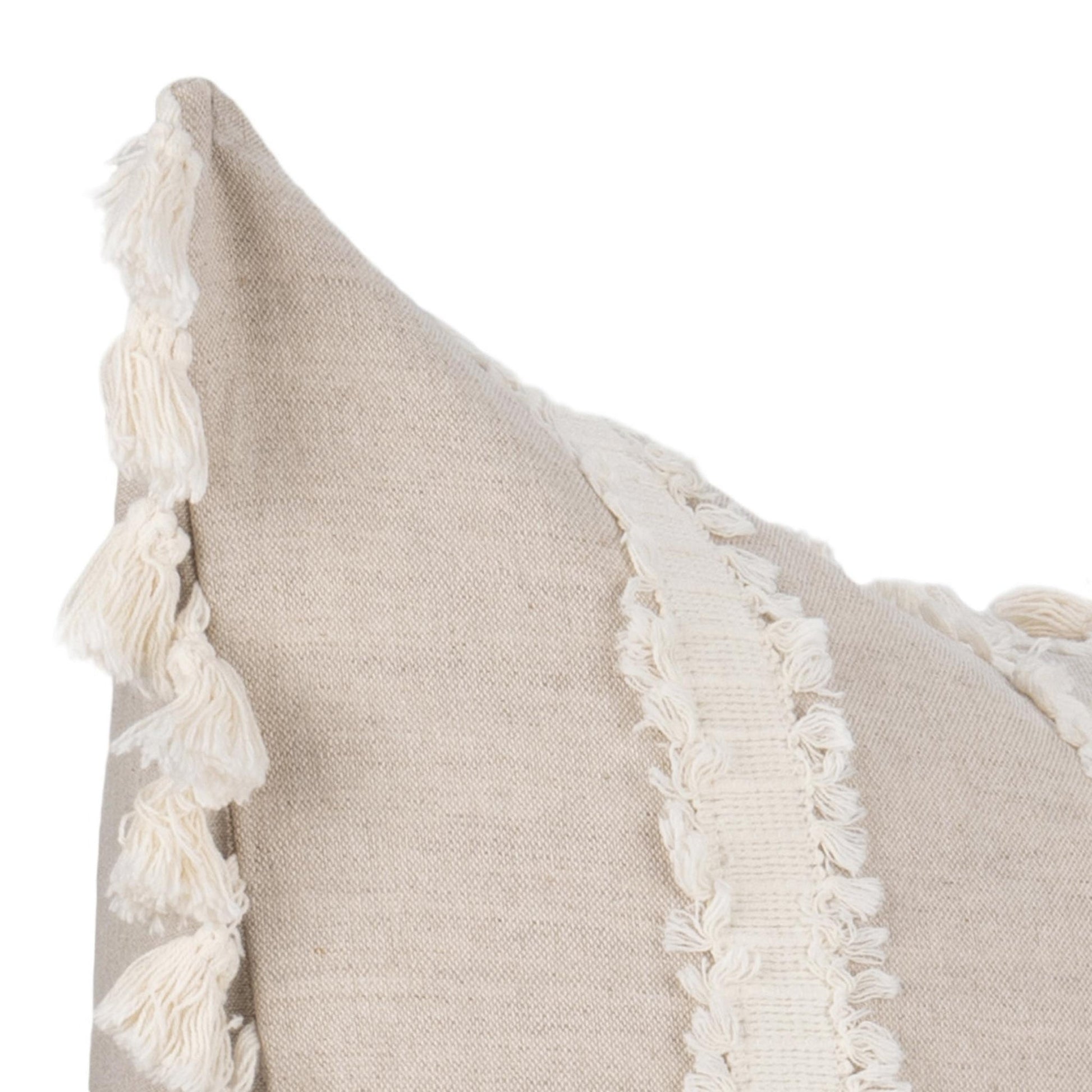 Natural/Ivory 50% Cotton/50% Linen Pattern TQ Edisto Multiple Sizes Collection