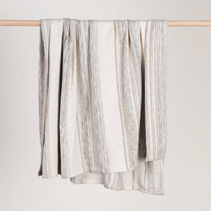 Ivory Multi 100% Cotton Blankets & Throw TC Rockport Throw 50x70 Collection