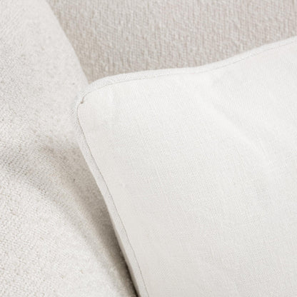 Ivory 100% Linen Solid SLD Bedford Linen 22x22 Collection