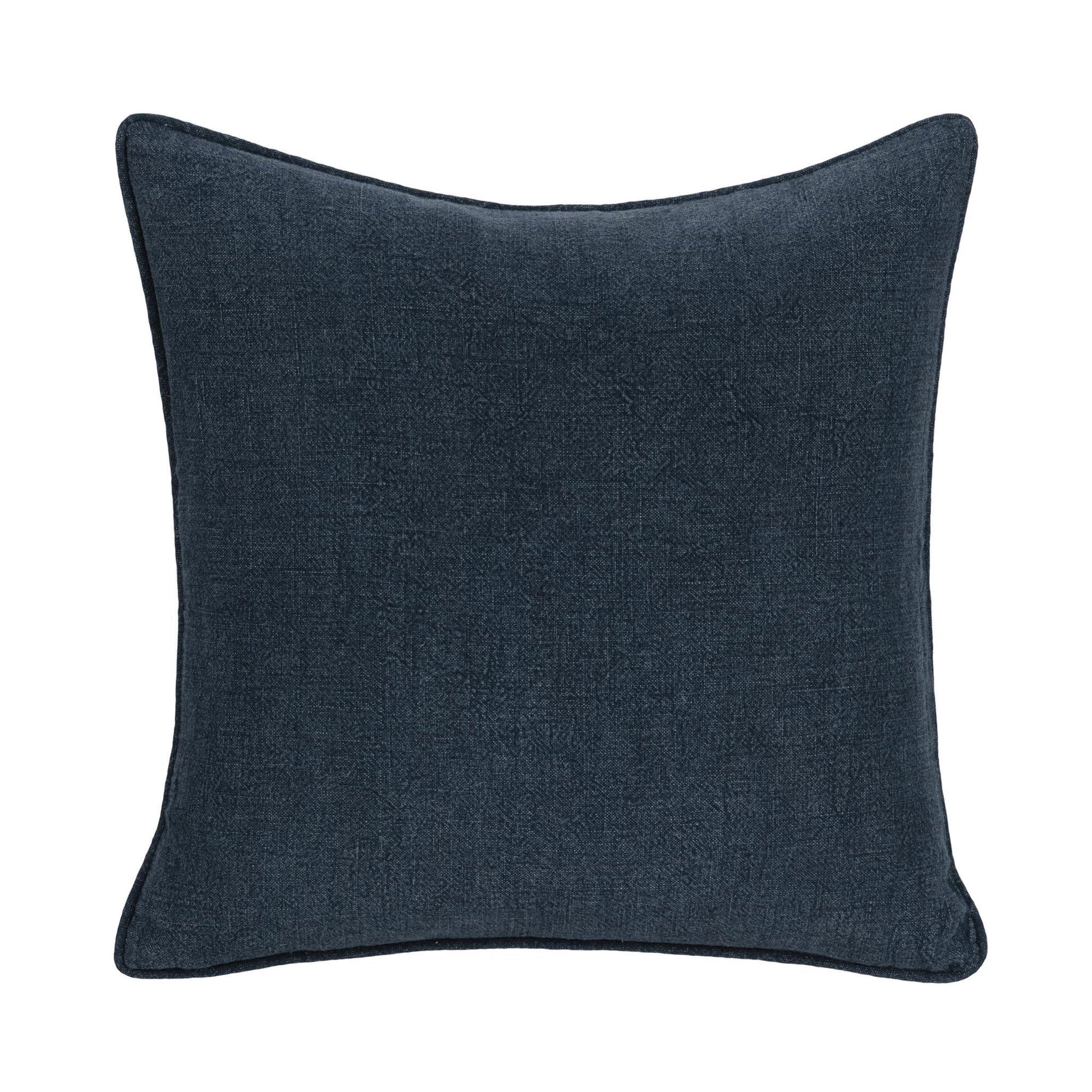 Indigo 100% Linen Solid SLD Bedford Linen 22x22 Collection