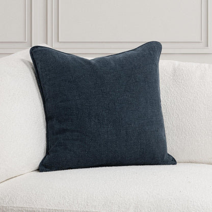 Indigo 100% Linen Solid SLD Bedford Linen 22x22 Collection