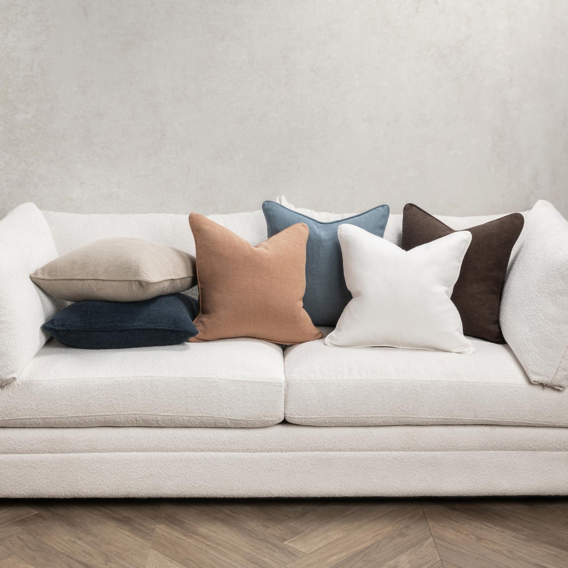 Indigo 100% Linen Solid SLD Bedford Linen 22x22 Collection