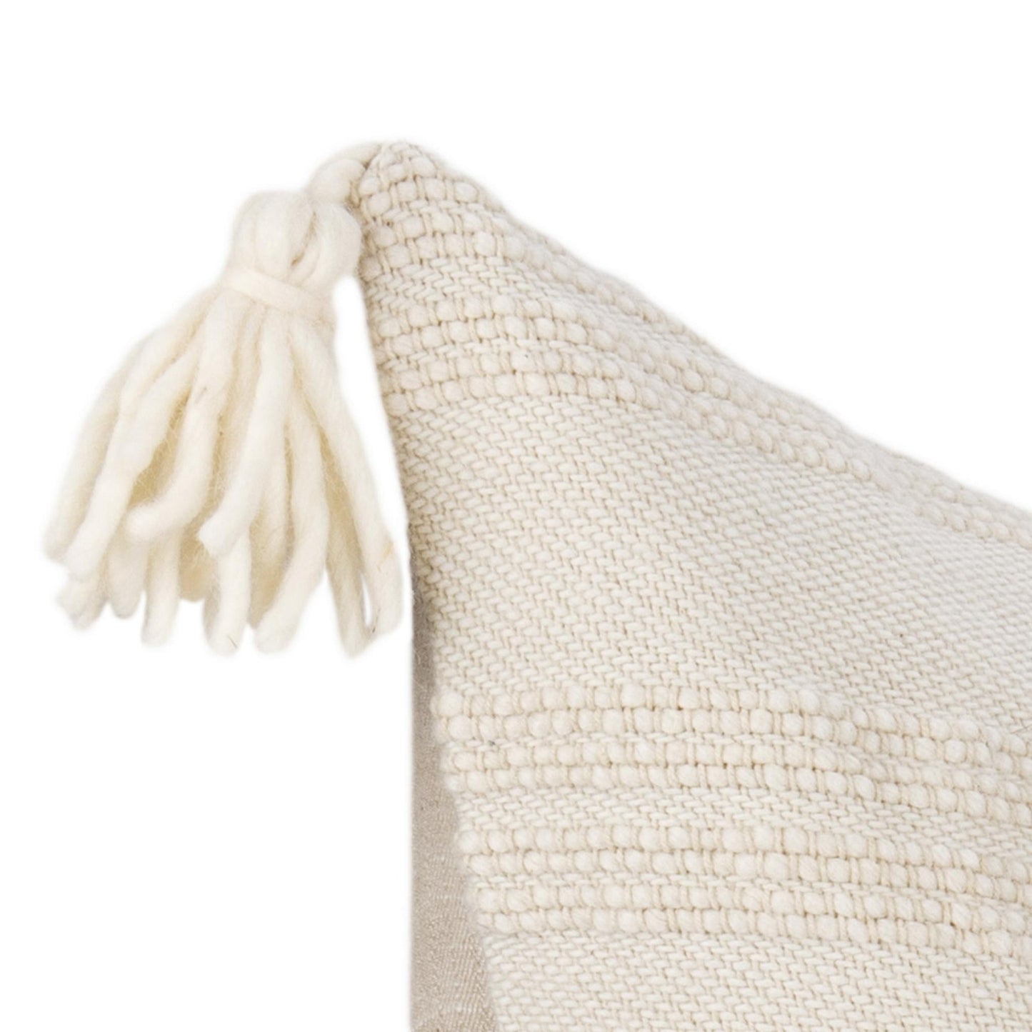 Natural/Ivory 100% Wool Pattern TQ York Multiple Sizes Collection