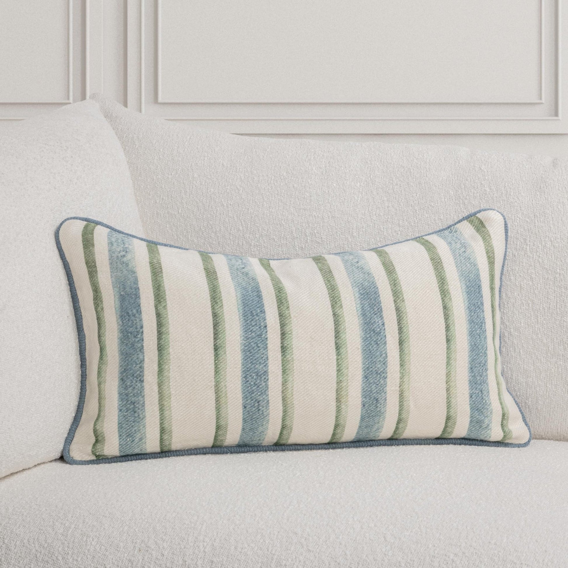 Ivory Multi 100% Linen Twill Pattern TQ Harbor Multiple Sizes Collection