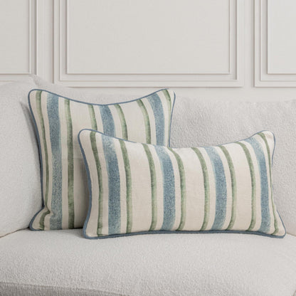 Ivory Multi 100% Linen Twill Pattern TQ Harbor Multiple Sizes Collection