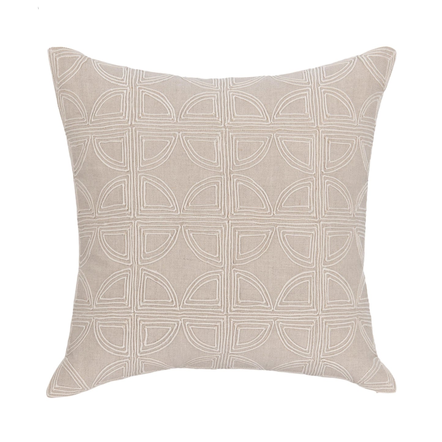 Natural 100% Belgian Linen Pattern VC Elea 22x22 Collection