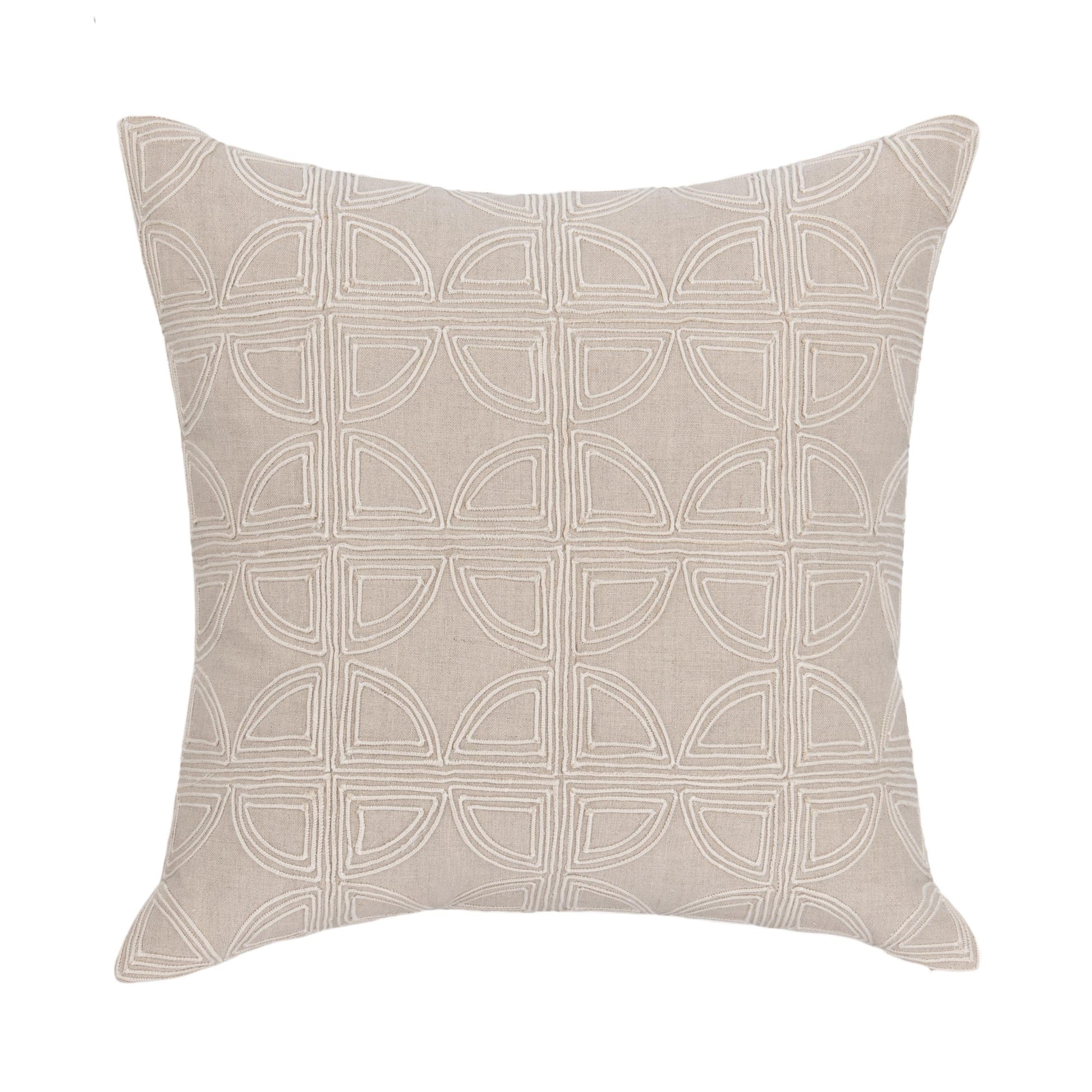 Natural 100% Belgian Linen Pattern VC Elea 22x22 Collection