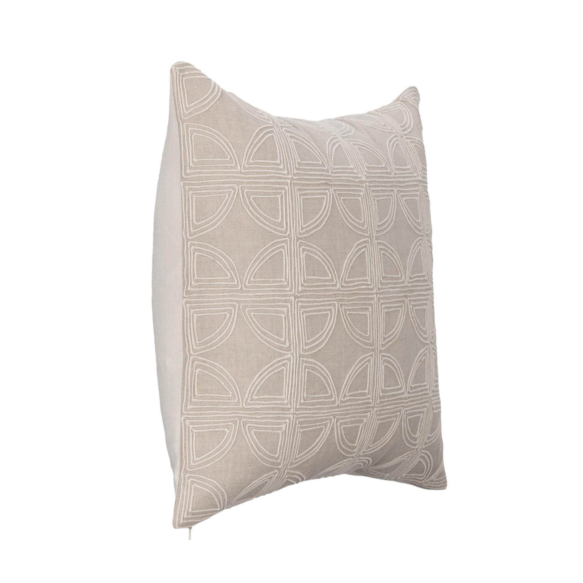Natural 100% Belgian Linen Pattern VC Elea 22x22 Collection