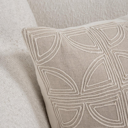 Natural 100% Belgian Linen Pattern VC Elea 22x22 Collection