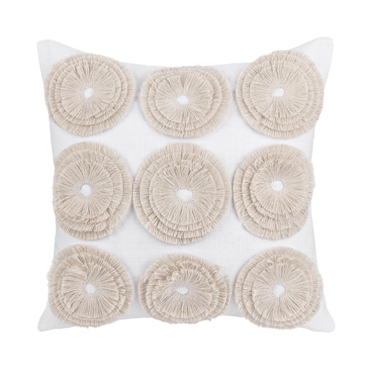 Ivory 100% Cotton Pattern Halston 22x22 Collection