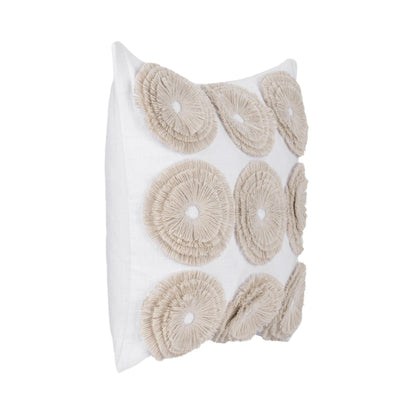 Ivory 100% Cotton Pattern Halston 22x22 Collection
