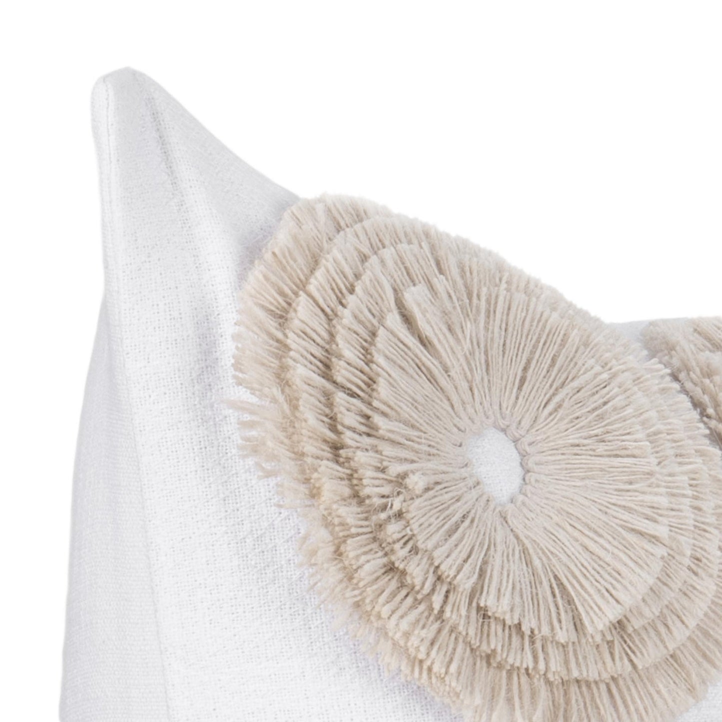Ivory 100% Cotton Pattern Halston 22x22 Collection